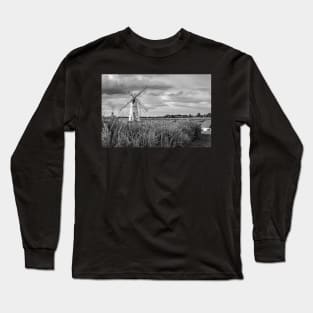 Thurne Mill, River Thurne, Norfolk Broads Long Sleeve T-Shirt